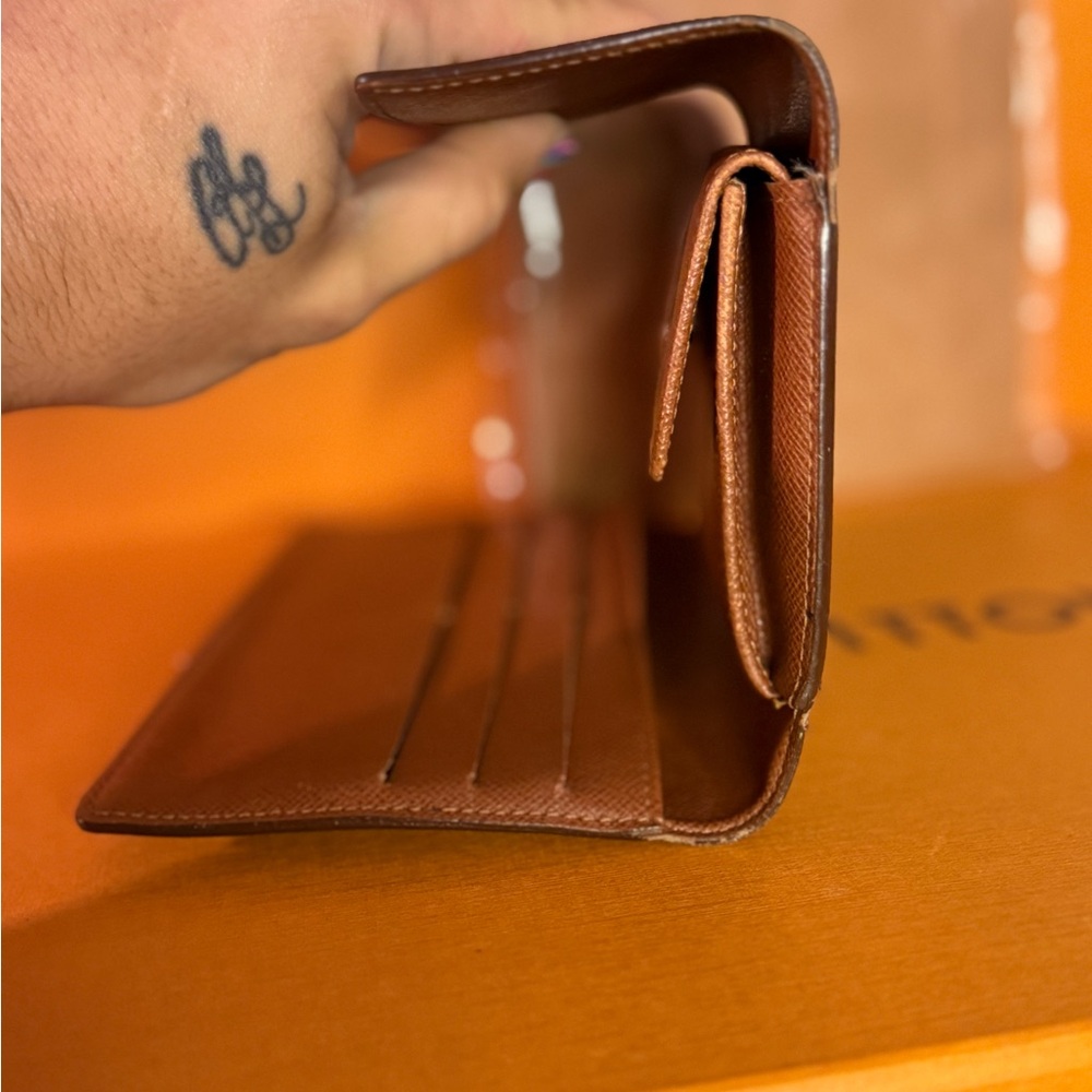 Louis Vuitton Monogram Sarah Wallet Brown Canvas Clutch - Picture 7 of 14